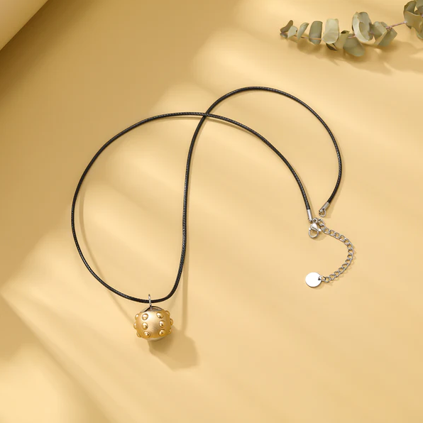 Stainless Steel Pulsed Magnetic Ball-Shaped Pendant