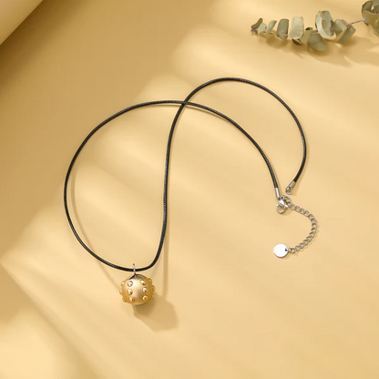 Stainless Steel Pulsed Magnetic Ball-Shaped Pendant.  Rotating Center, Elegant Modern Design, Helps to Reduce Stress, and Anxiety, Boosting Cellular Activity and Reducing Inflammation.