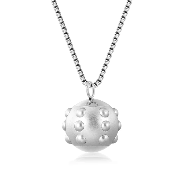 Stainless Steel Pulsed Magnetic Ball-Shaped Pendant